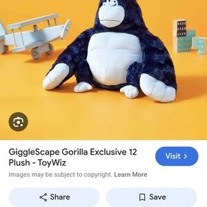 GiggleScape Gorilla Exclusive Blue Plush